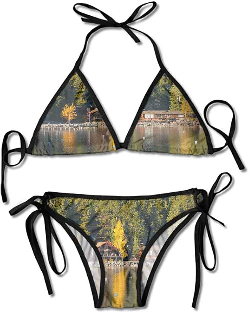 Amazon Com Bikini Swimsuit 2 Pieces Set Cabin In The Woods Sexy