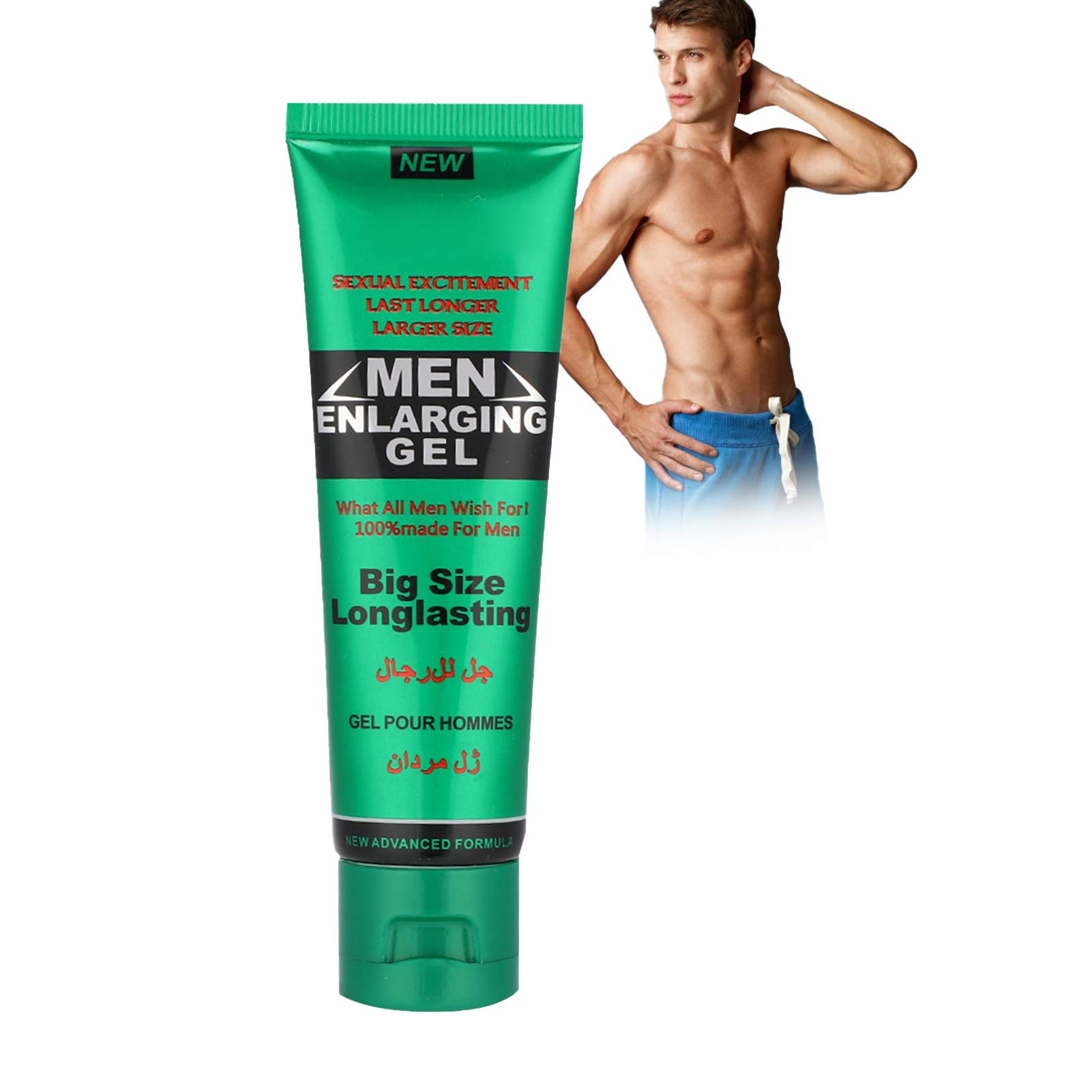 Men Energy Cream, 50g Male Enlargement Cream Enhancement Extender Ointment, Private Parts Massage Gel Larger Thicker Longer for Male Better Performance (Green)
