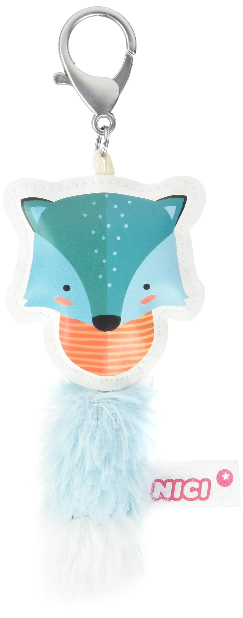 NICI Wolf 12 cm Bag Charm Faux Leather