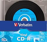 Verbatim 43426 52x CD-R Recordable Blank Disc Vinyl Retro Slim Case 10 Pack view 2