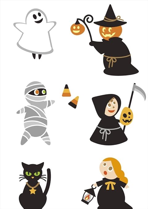 Amazon ポスター ウォールステッカー シール式ステッカー 飾り 89 127 L版 写真 フォト 壁 インテリア おしゃれ 剥がせる Wall Sticker Poster ハロウィン おばけ キャラクター 009776 ウォールステッカー オンライン通販