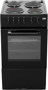 Beko AS530K 50cm Electric Cooker with Solid Plate Hob in Black view 5