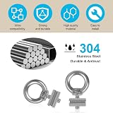 Adiwo 6 Pcs Awning Rail Stoppers 6mm Stainless Steel Carabiners Kit view 5