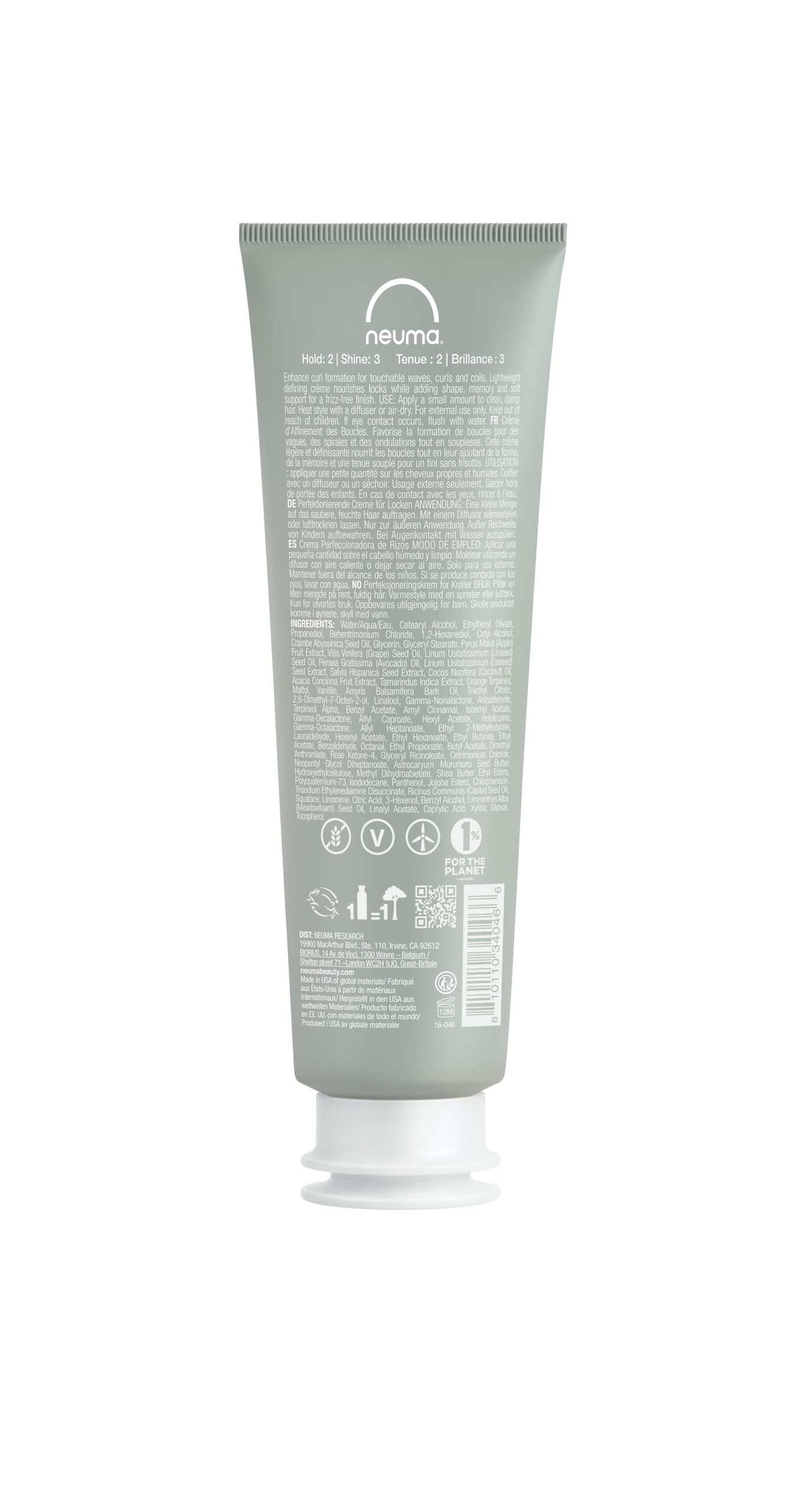 NEUMA Neu Curl Perfecting Creme 5.1 Fl. Oz. Curl Cream with Coconut Hibiscus Scent, Lightweight, Nourishing Curl Defining Cream, Curl Cream for Wavy Hair Anti Frizz Formula