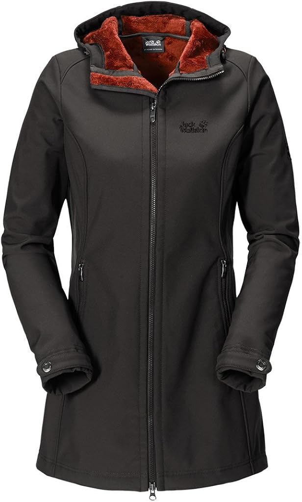 Jack Wolfskin Damen Softshellparka Sherbrooke Parka Women, Dark Steel ...