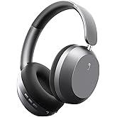 Y05 Bluetooth Headphones Wireless Over Ear with Microphone 48 Hours Playtime, High Sound Quality Foldable Soft Earpads Earphones for Travel - Space Grey