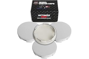 InTimesAuto 69MM 2.7 Inch Wheel Center Caps for Honda 44732S9AA00 Enkei RPF1 Rim Wheel Center Hub Caps, Pack of 4 Silver