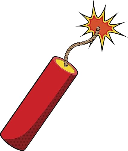 Amazon Com Classic Dynamite Stick Explosion Bomb Tnt Cartoon