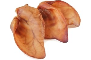 hotspot pets Pig Ears for Dogs (50 Pack), All-Natural Whole Dog Chews Pigs Ears, Single Ingredient & Highly Digestible | Rawhide Alternative for Small & Large Dogs
