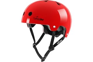 TurboSke Skateboard Helmet, BMX Helmet, Multi-Sport Helmet, Bike Helmet for Kids, Youth, Men, Women