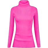 v28 Turtleneck Ribbed Sweaters for Women Cute Sexy Knitted Warm Fitted Sweater