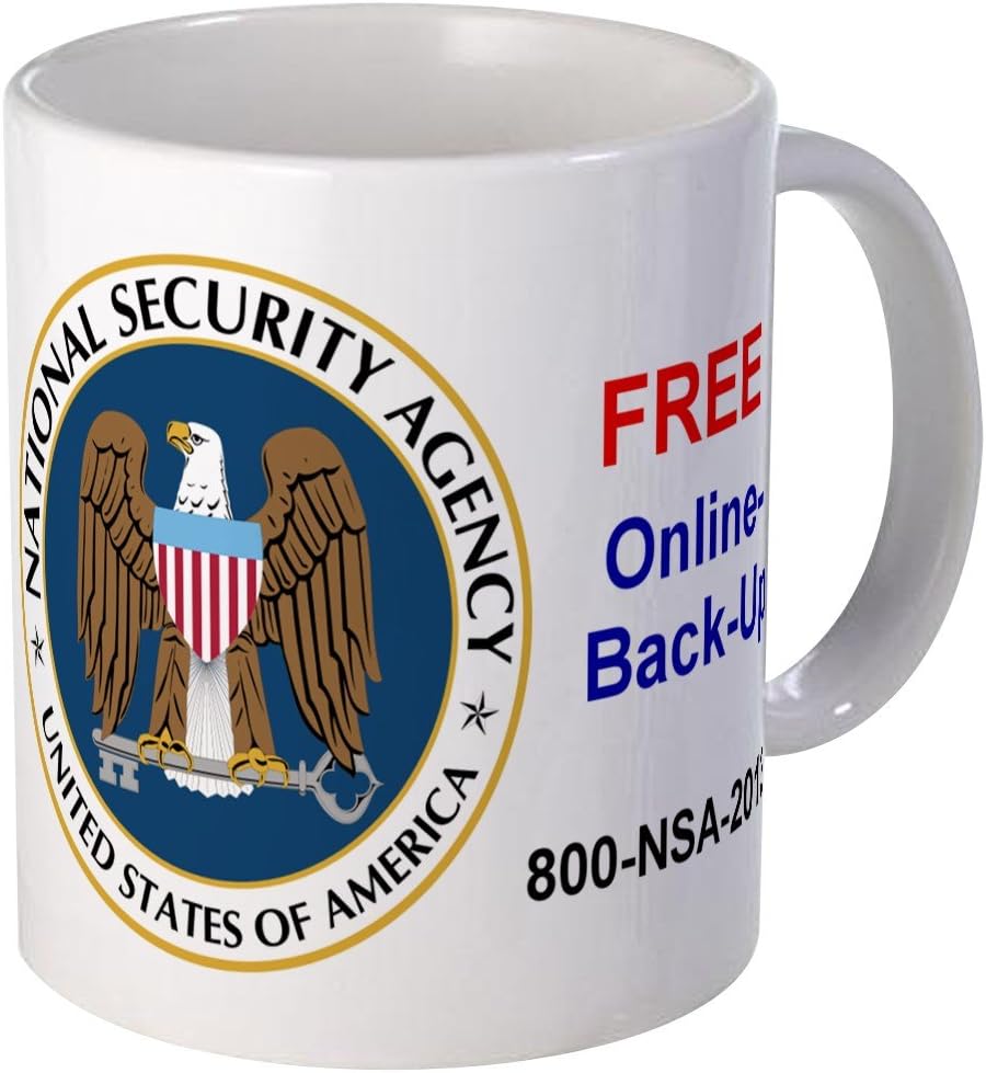 CafePress NSA Online Backup Mugs Unique Coffee