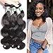 Msbeauty Hair 10A Brazilian Virgin Hair Body Wave 1 Bundles of 14 inch 100g Unprocessed Virgin Human Hair Bundles Natural Color