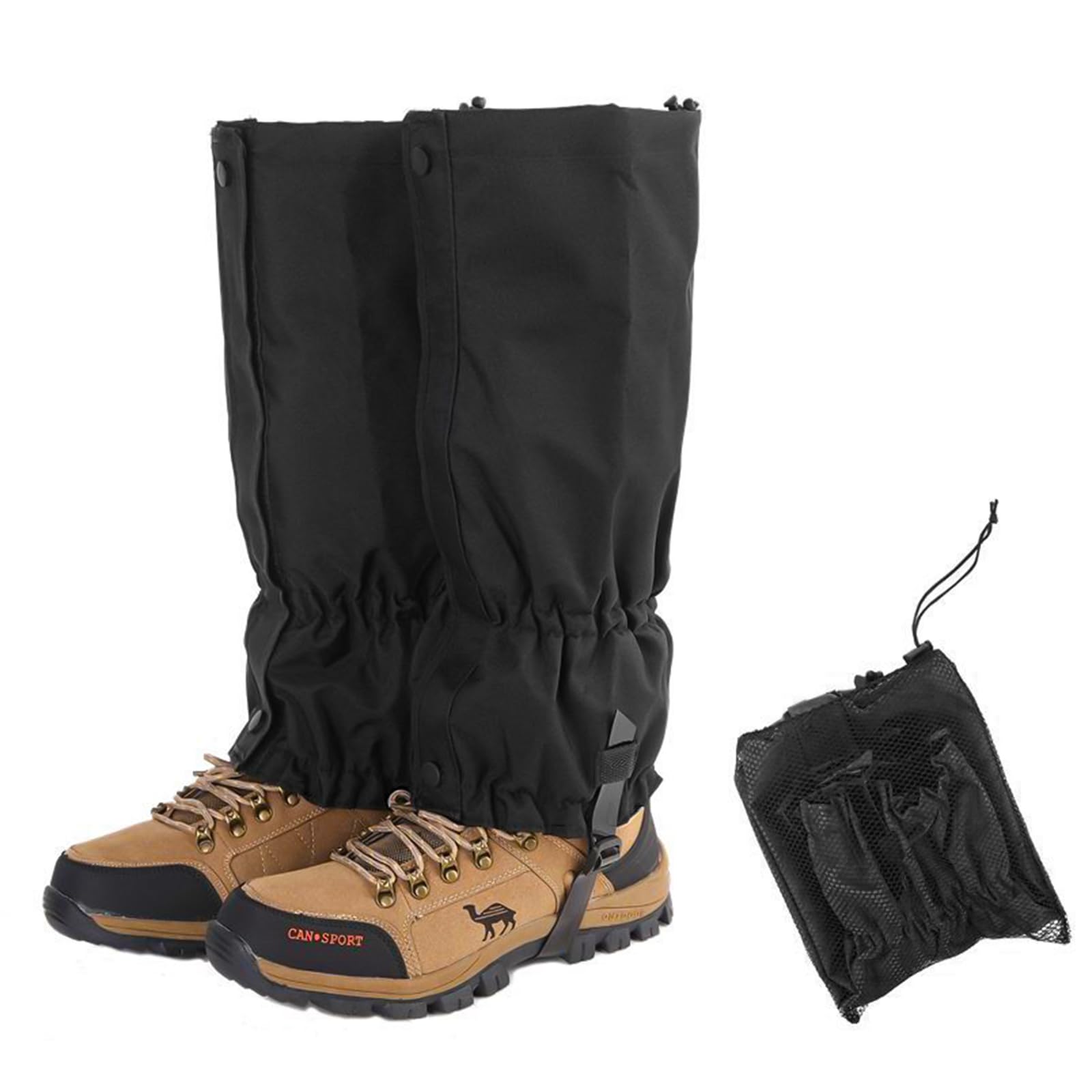 NewDoar Leg Gaiters Shoes Gaiters Waterproof Snow Boot Gaiters with 600D Anti-tear Oxford Fabric Walking Gaiters for Hiking,Hunting,Backpacking,Ice Climbing,Skiing,Snowshoeing(One Size)