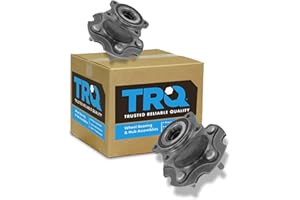 TRQ Rear Left and Right Wheel Bearing and Hub Assembly Set 2 Piece Compatible with 15-17 Lexus NX200t AWD 18-21 NX300 AWD 15-16 NX300h AWD 17-21 NX300h 06-12 Toyota RAV4 4WD 13-18 RAV4 AWD