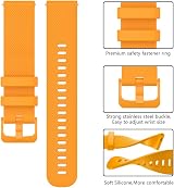 ISABAKE 20mm Silicone Watch Strap for Garmin Vivoactive 6/5/3 Forerunner view 5