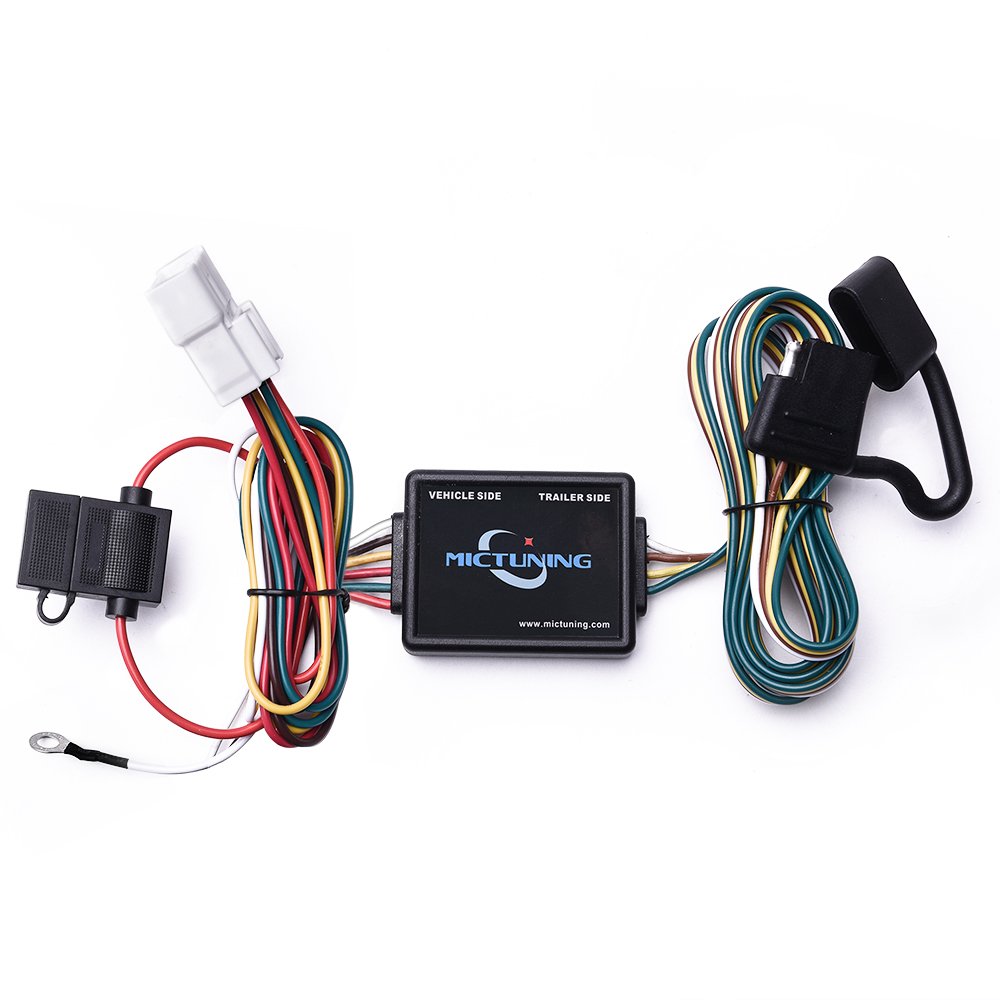 Mictuning 7ft Trailer Wiring Harness With 4 Pin Flat
