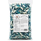 Halal Blue Sharks Gummy Candy Bulk &ndash; 5 Pound Bag of Fruity Blue Raspberry &amp; Vanilla Gummies, Soft Chewy Shark Candy for Parties, Candy Buffets, Goodie Bags &amp; Themed Events, 5 Pound (Pack of 1)