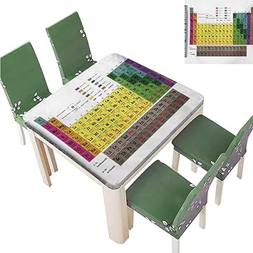 Amazon Com 100 Polyester Tablecloth Periodic Table Of