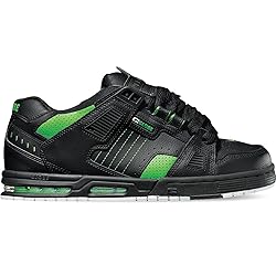 Globe Men's Skateboard Shoes, Black Moto Green, 9