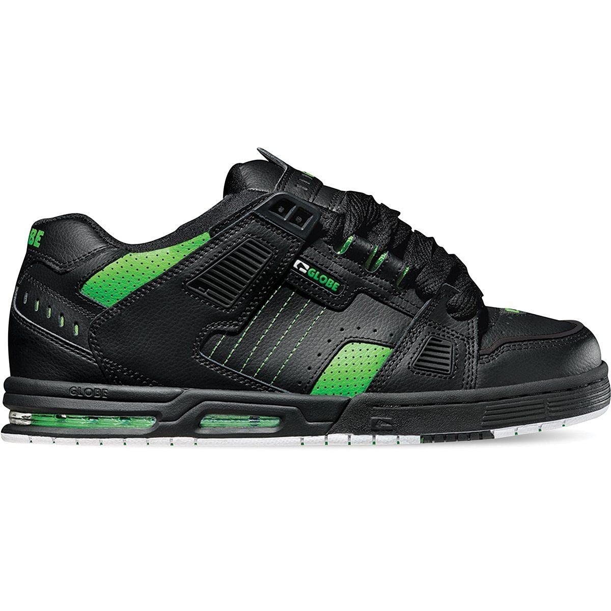 Globe Men's Skateboard Shoes, Black Moto Green, 9