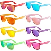 Pibupibu Neon Colors Party Favor Supplies Unisex Sunglasses Pack of 8