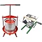Fruit Wine Press and Crusher,100% Nature Apple&Grape&Berries Crusher Manual Juice Maker for Kitchen