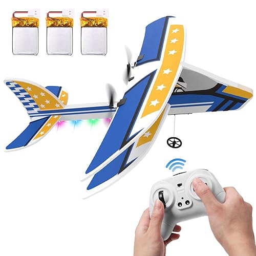 DEERC RC Plane, Remote Control Airplane W/ Batteries