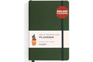 ANECDOTE. Anecdote 2026-2027 Planner: A Monthly, Weekly & Daily Planner with Calendar | 8.5" x 5.2" | Hardcover To-Do List Organizer, Planning Your Success, Start Anytime, Achieve Productivity Goals (Evergreen)