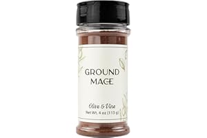 Olive & Vine Ground Mace, Warm Spice, For Baking & Sauces, Rich Tradition, Authentic Taste, For Global Recipes (4 Ounce)