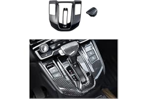 TKREENO Car Gear Shift Box Panel Cover Inner Frame Gear Shift Knob Cover Auto Interior Decoration Accessories for Honda CRV CR-V 2017 2018 2019 2020 2021 2022 (Carbon Fiber Color)