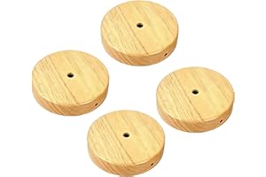 Fxzqgnh 4X Pendant Light Canopies, Modern, Smooth, Decorative Solid Wood Ceiling Canopies, Easy Assembly, DIY Replacement, Si