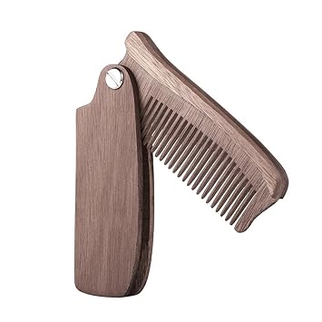 Buy Anself Folding Beard Comb Pocket Size Moustache Comb Wood Anti