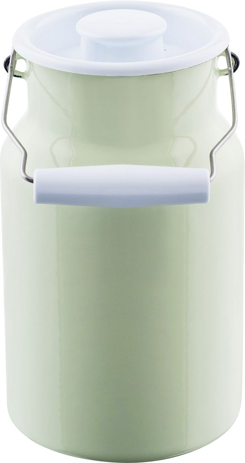 Riess Classic - Household Articles Colour/Pastel Milk Can with Lid Capacity 2 Litre Nile Green