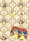 Disney Beauty & The Beast Wrapping Paper & Tags - 2 Gift Wrap Sheets & 2 Tags