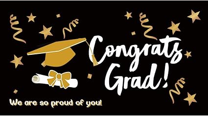 Amazon Com Graduation Banner 21 Graduation Party Supplies 21 Extra Large 71 X 40 21 Congrats Grad Decorations Supplies Garden Outdoor
