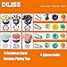 DILISS Cake Decorating Nozzle Set - 6 Stainless Steel Russian Piping Tips & 4 Sphere Balls, 2 Couplers, and 10 Disposable Pastry Bags & 1 Reusable Silicone Pastry Bag, Pastry Cake DIY Baking Tool
