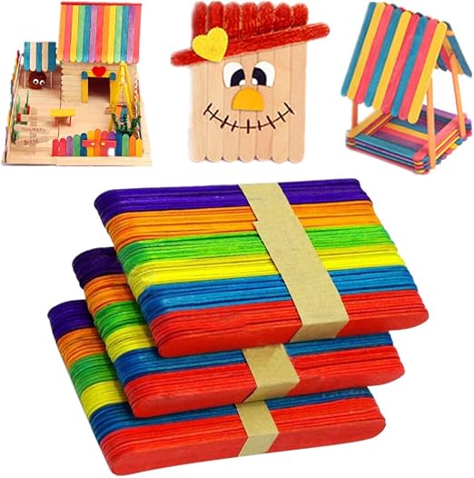 Toruiwa 50x Eisstabchen Holzstabchen Craft Sticks Zum Basteln Gekauft Diy 11 4 1cm E Amazon De Kuche Haushalt