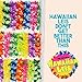 Flag & Eagle Hawaiian Leis Luau Party Supplies: Premium Quality Soft Feel Fabric - Juicy Color Flower Lei Design - Set Of 30 Tropical Necklaces - The Original Quality Leis