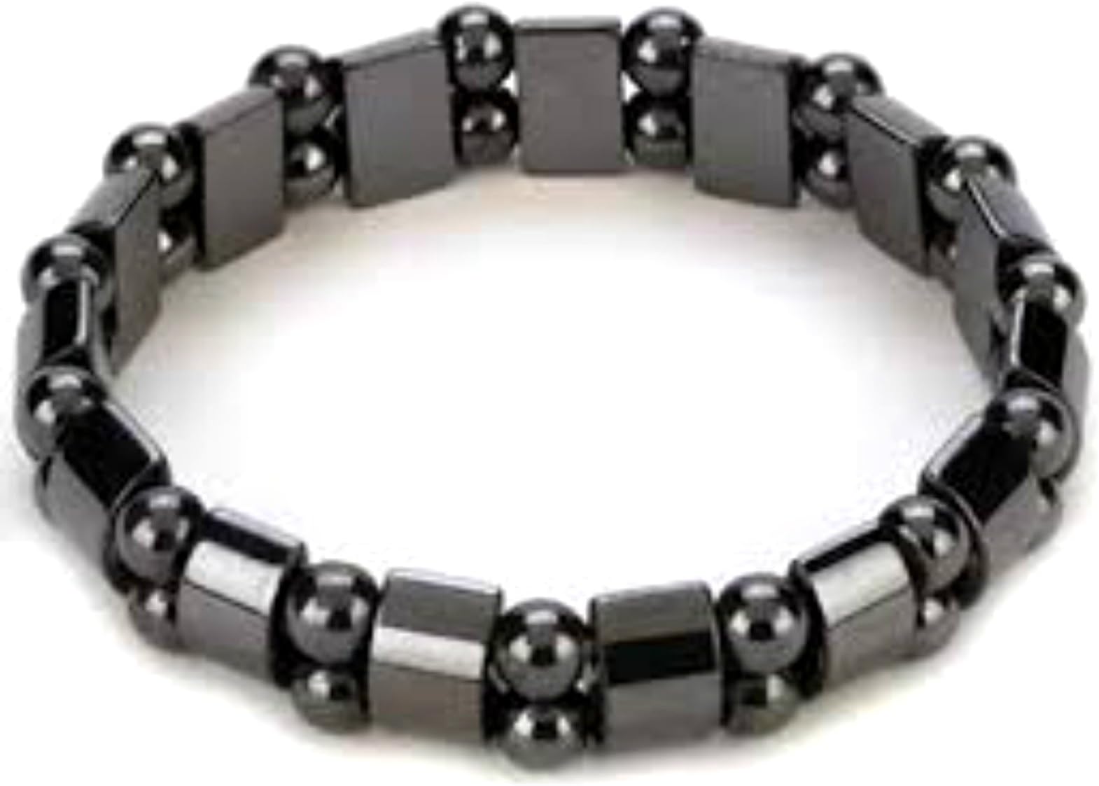 Attractive Shiny Hematite Stretch Bracelet for Healing. **SALE PRICE** Arthritis, Migraines, Headaches and Healing Injuries. Magnetic Therapy Jewellery.