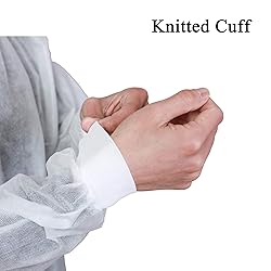 Cleaing Pack of 10 Disposable Lab Coats for Adult