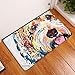 YJ Bear Thin Colorful Puppy Dog Pattern Floor Mat Coral Fleece Home Decor Carpet Indoor Rectangle Doormat Kitchen Floor Runner by Eazyhurry 16