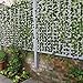 HOGADO Fake Vines, 79 FT Artificial Hanging Plants Silk Golden Devil's Ivy Leaves for Reptiles Wall Livingroom Outdoor Party Festival Decor Pack of 12