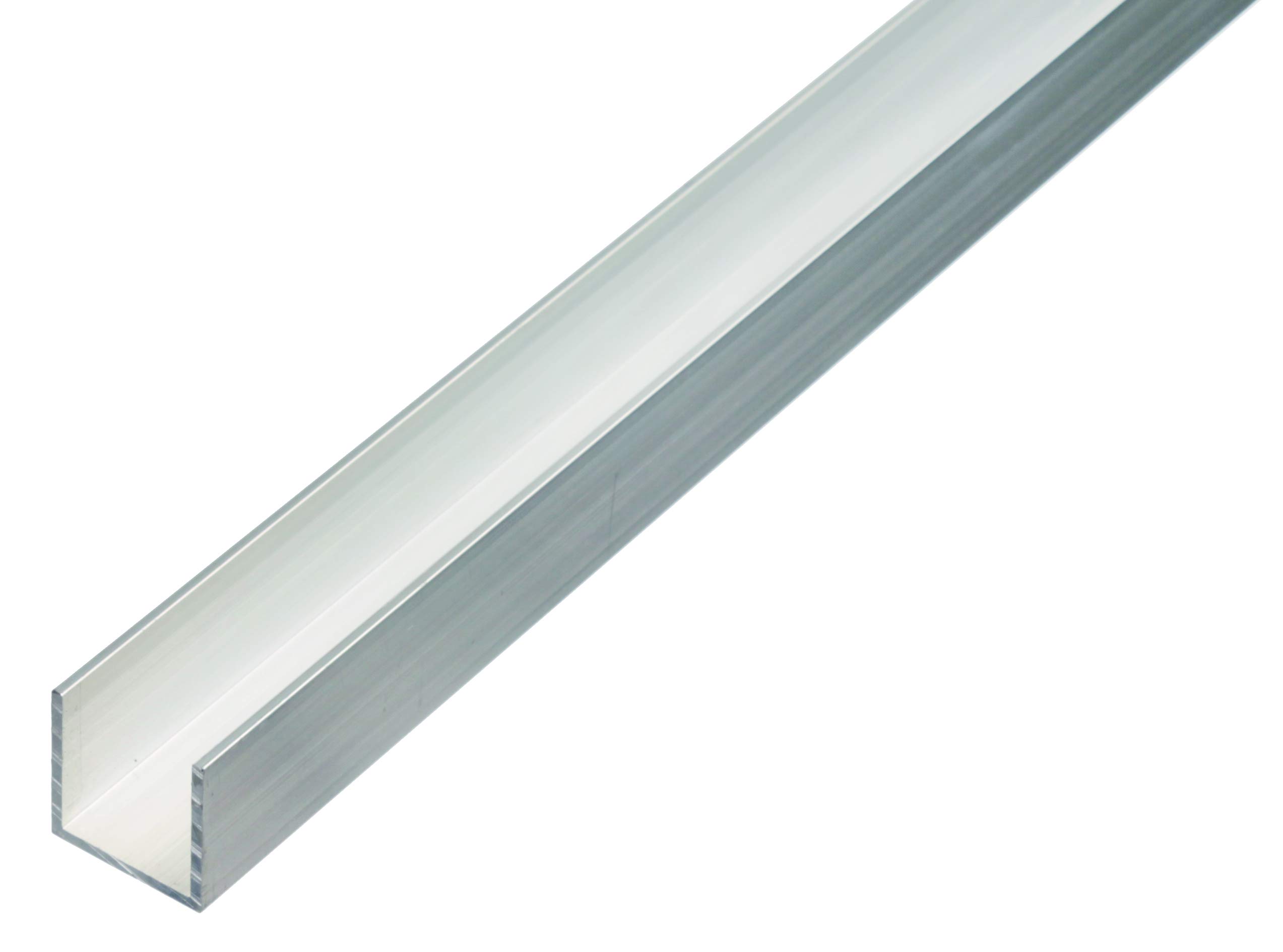 Alberts 470357 U-Profile Aluminium Natural 1000 x 25 x 25 mm