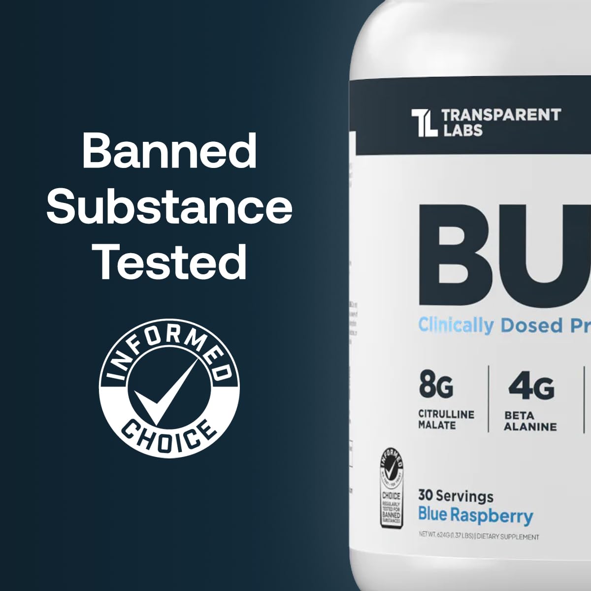 Transparent Labs Bulk Pre Workout Powder - Naturally Sweetened Advanced Pre-Workout Formula for Muscle Building and Strength - 30 Servings, Strawberry Lemonade