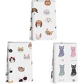 3Pcs Funny Cat Kitchen Towels, Dog Waffle Weave Dish Towels for Kitchen Bathroom Farmhouse Decor, Absorbent Microfiber Tea Cloth Hand Towel, Cat Gifts for Women Mom Friend Cat Lovers, 24x14 Inch
