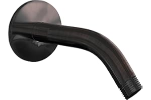 SparkPod 6 Inch Shower Arm with Flange - Solid Stainless Steel Shower Head Extension Arm - Wall-Mounted for Fixed & Handheld Showerheads - Teflon Tape Included (Standard 6", Vintage Oil-Rubbed Bronze)