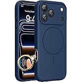Miracase Magnetic for iPhone 17 Pro Case, Compatible with MagSafe, Integrated Silicone Camera Control Cover, 3.0mm Thicken Shockproof Drop Protection Phone Case for 17 Pro,Dark Blue