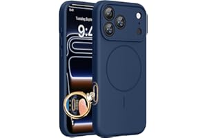 Miracase Magnetic for iPhone 17 Pro Max Case, Compatible with MagSafe, Integrated Silicone Camera Control Cover, 3.0mm Thicken Shockproof Drop Protection Phone Case for 17 ProMax, Dark Blue