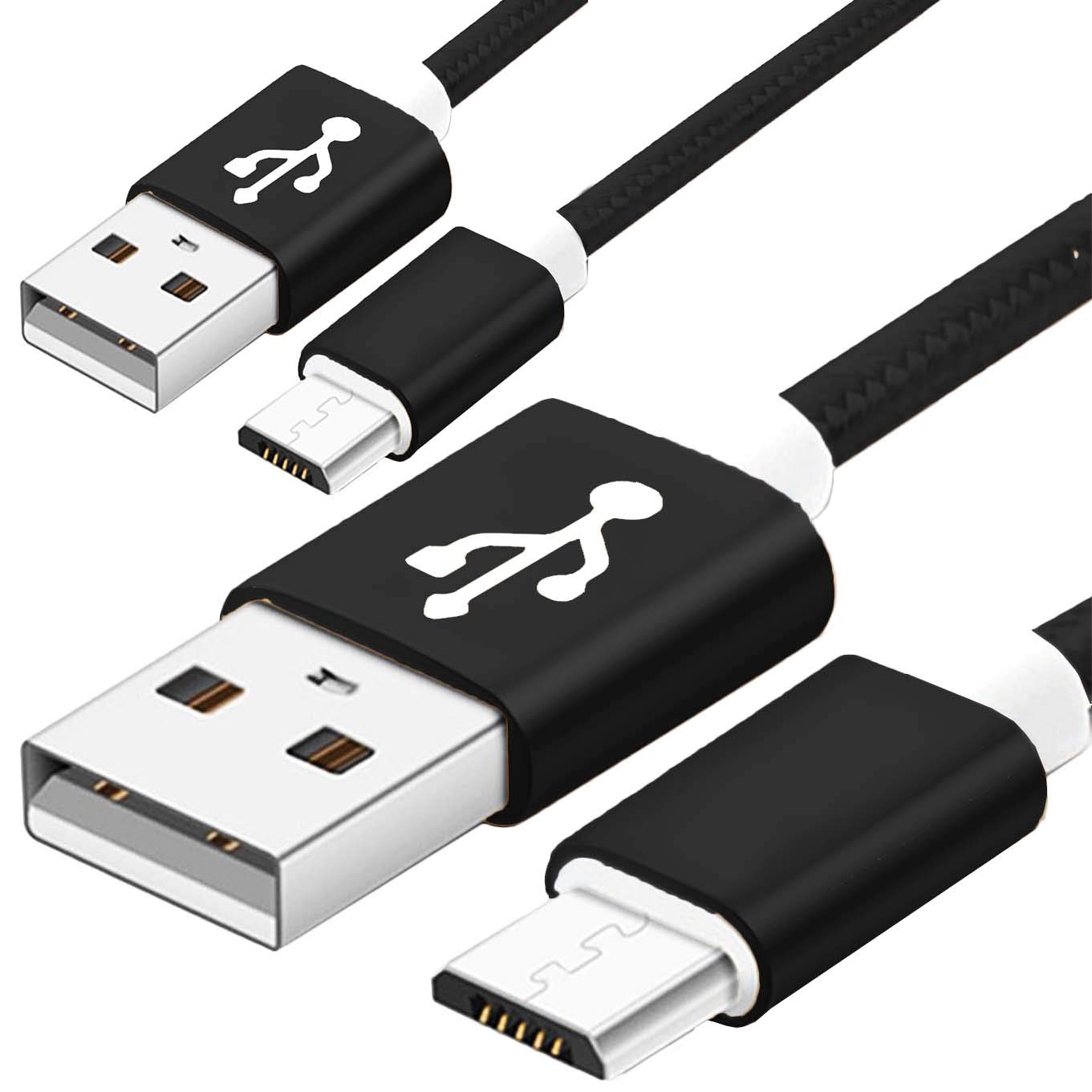 2 Pack 5 Ft Replacement Micro USB Cable,CaseHQ Powerline